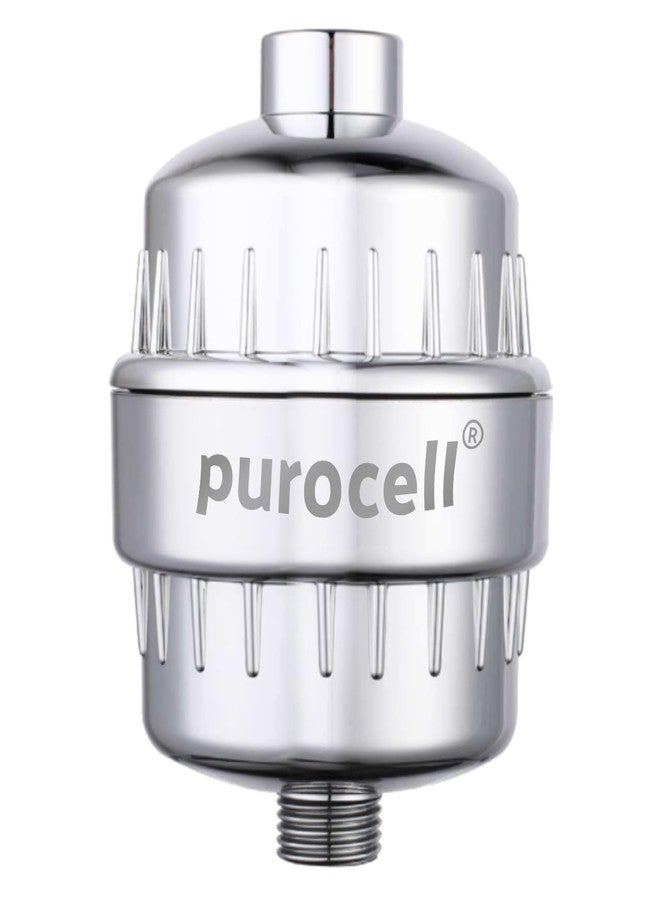 Purocell 15 Stage Hard Water Softener Shower Filter for Bathroom SF-15 Pro | Reduces Hair Fall & Protects Skin | Removes Chlorine, Odor, Rust, Impurities | High Output Universal Cartridge for Home Use - Image 1